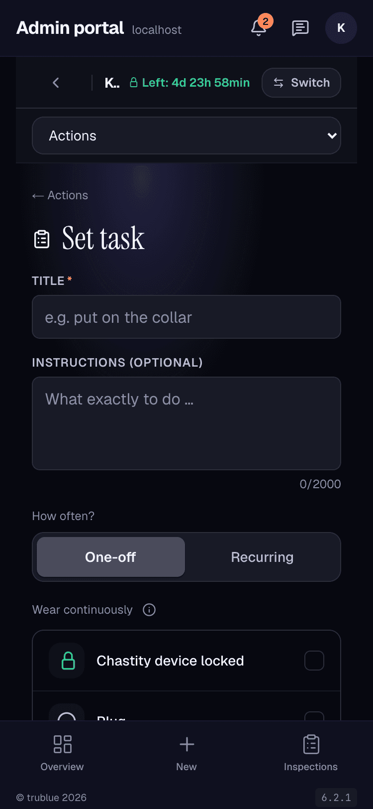 Setting Tasks