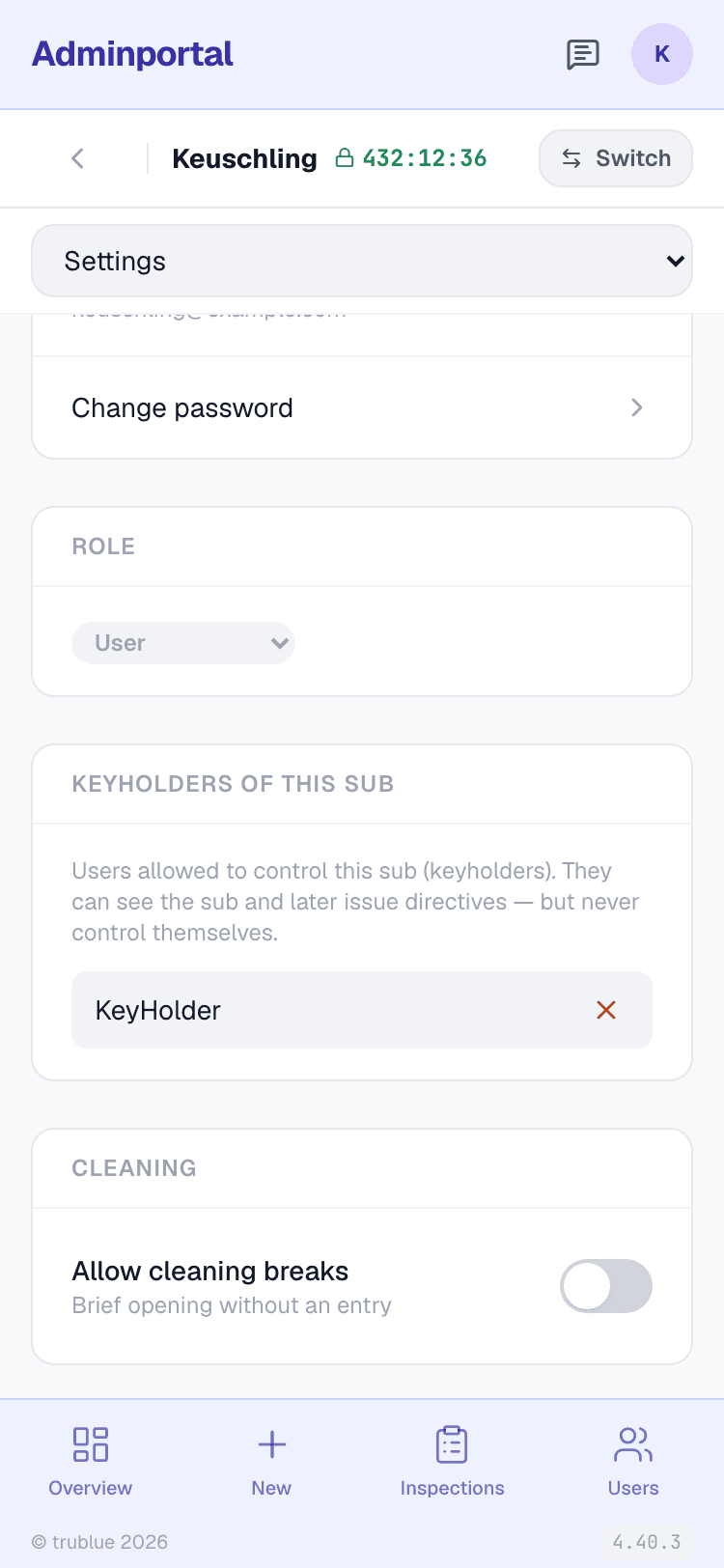 Keyholder Relationships