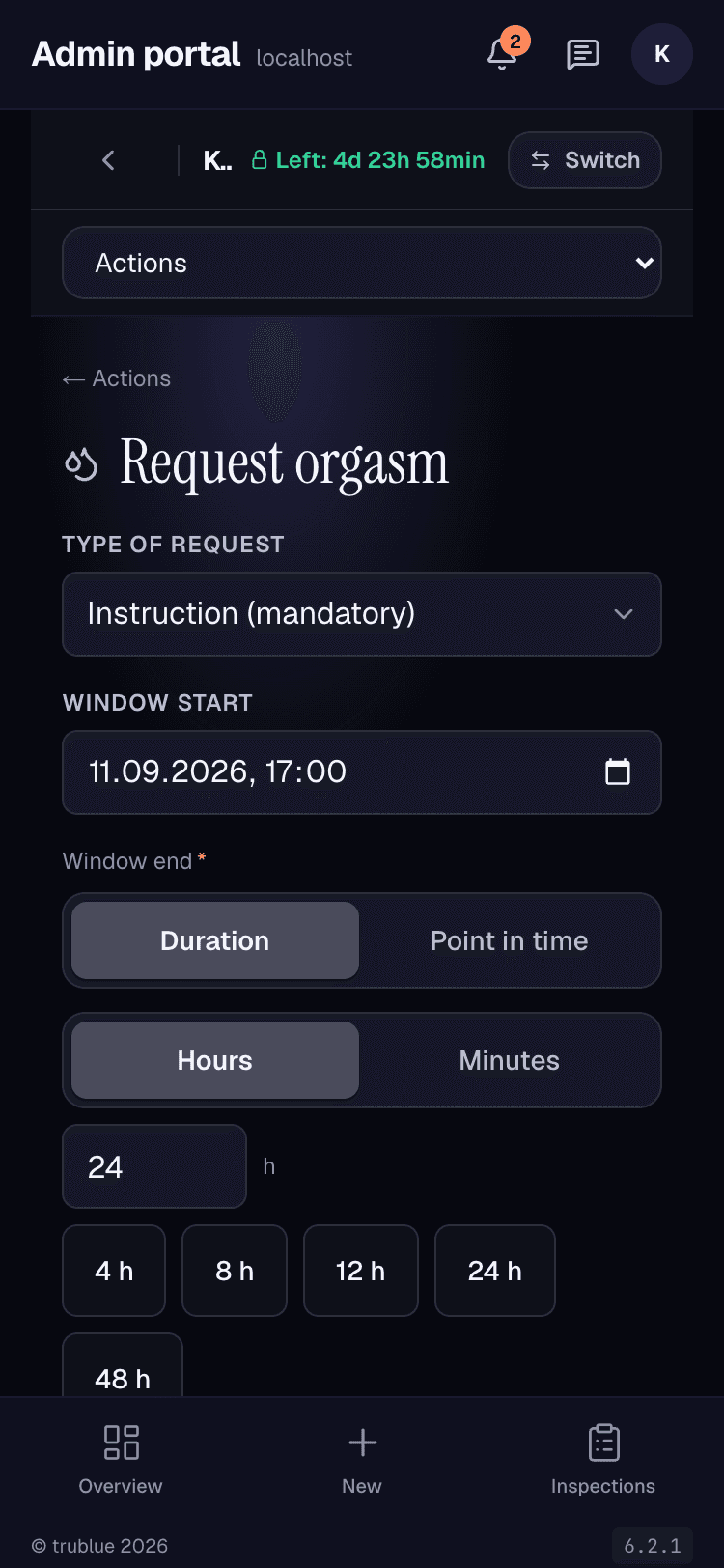 Orgasm Requirements