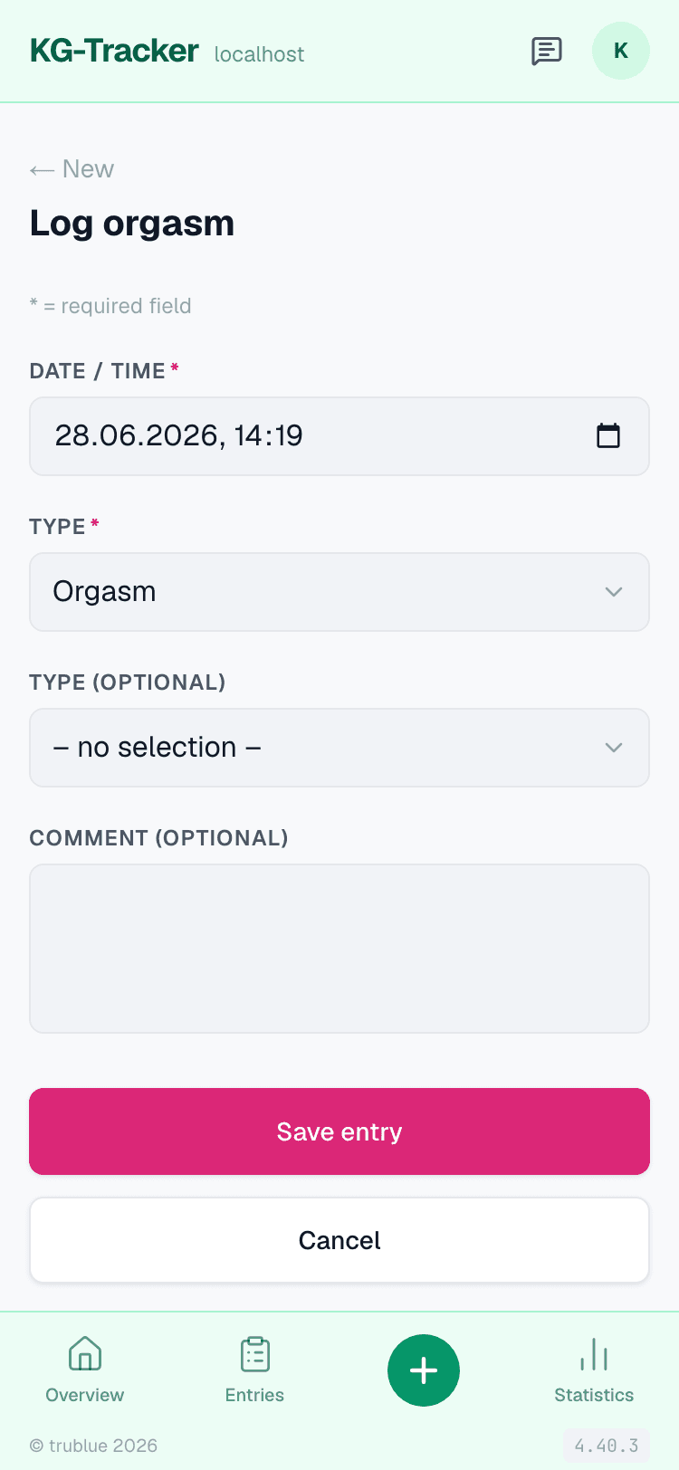 Orgasm Tracking