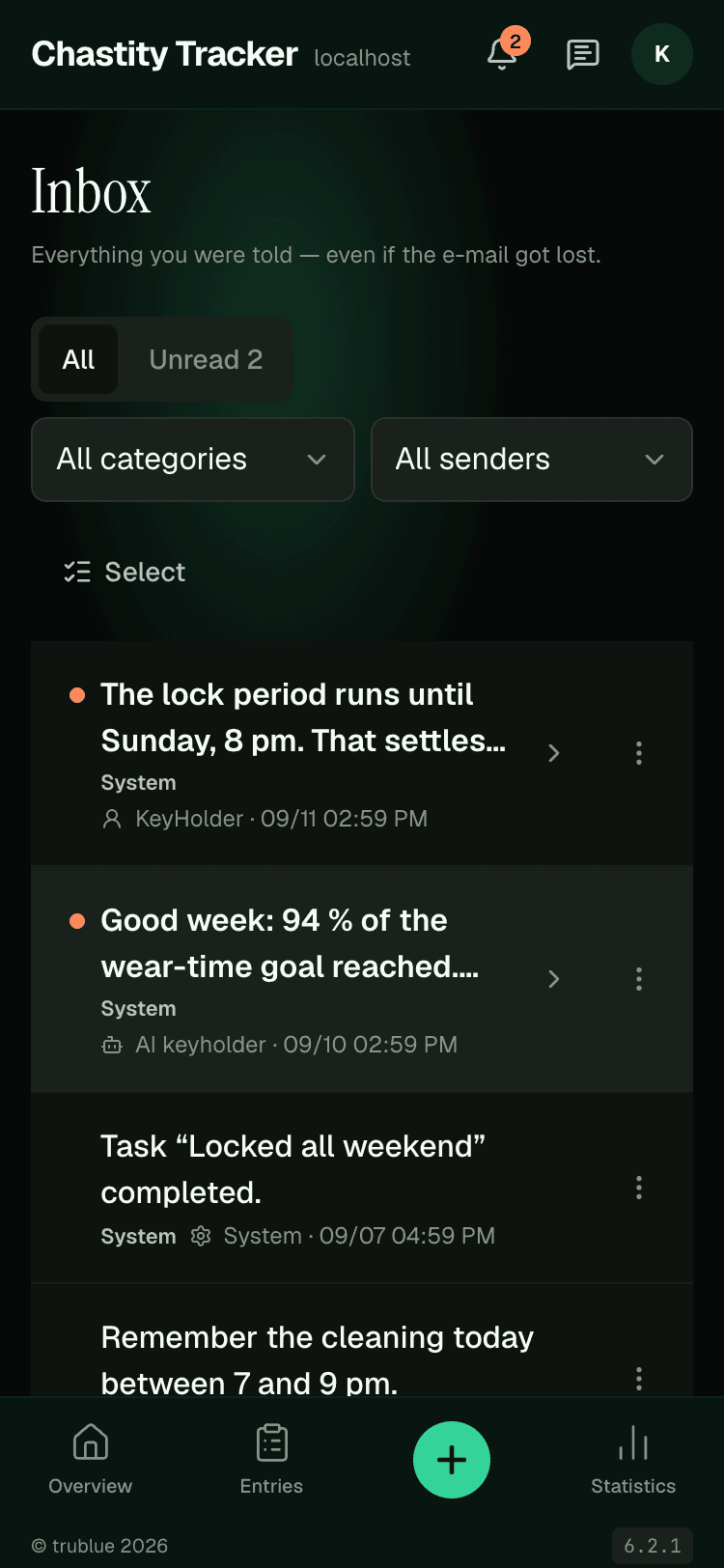 Inbox — Read Keyholder Messages