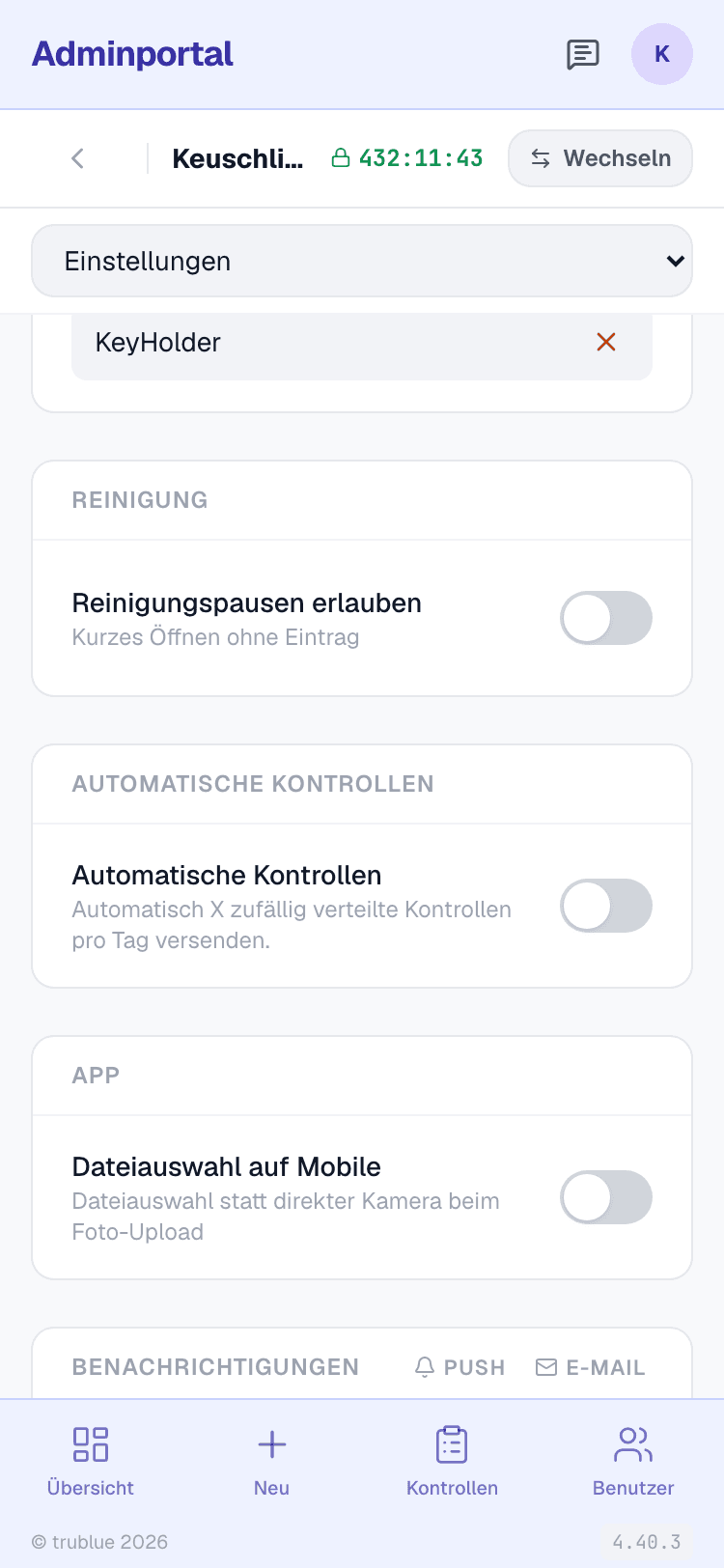 Automatische Kontrollen