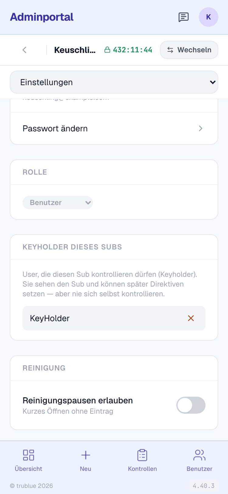 Keyholder-Beziehungen