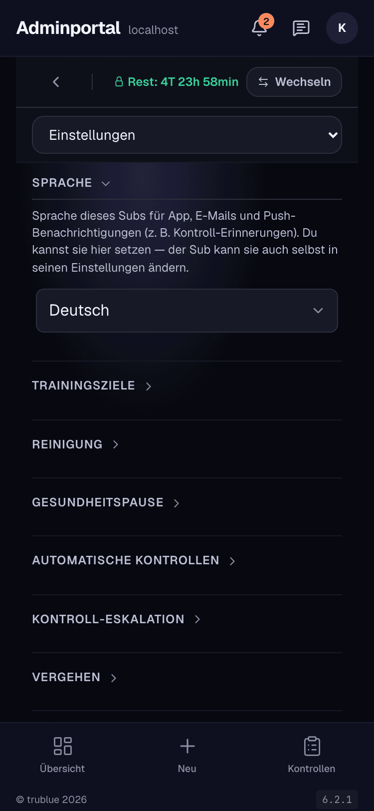Mehrsprachigkeit & Konfiguration