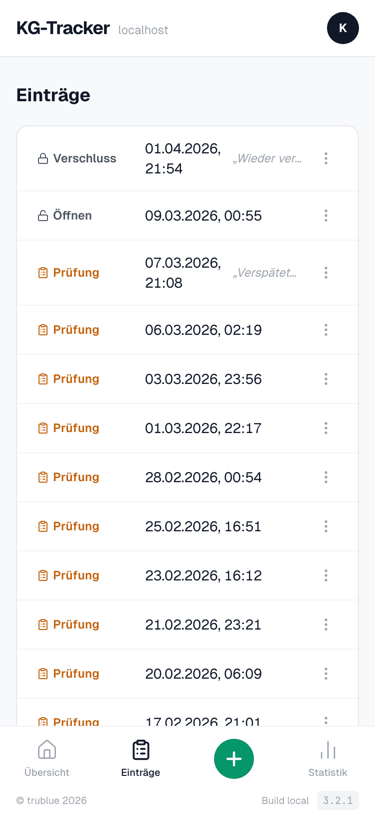 Lückenlose Zeiterfassung